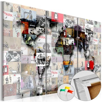 Anslagstavla Arkiio Modern World's Map