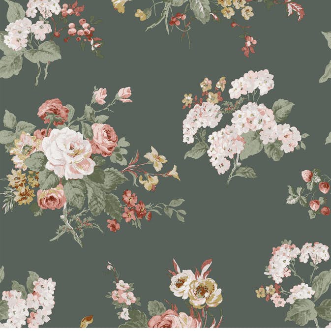 Tapet Laura Ashley Rosemore Fern
