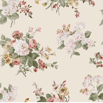 Tapet Laura Ashley Rosemore Pale Sable