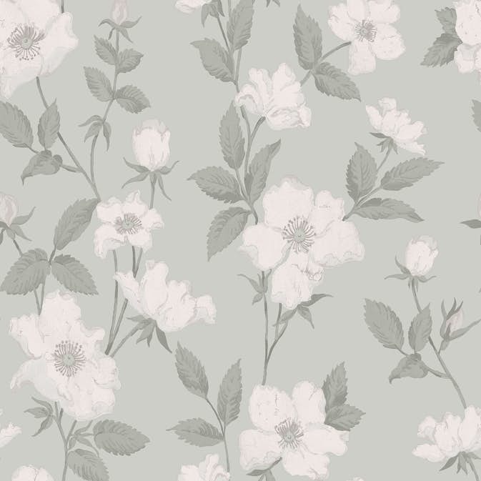 Tapet Laura Ashley Fleurir Smoke Green