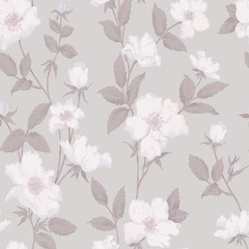 Tapet Laura Ashley Fleurir Sugared Violet