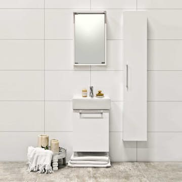 Högskåp Noro Multi 296 mm Vit