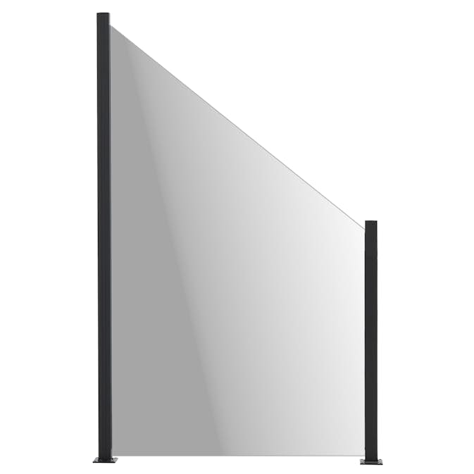 Glasstaket Hortus med Aluminiumskena Lutad