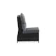 Mittdel Comfort Garden Till Soffa James, Svart i Konstrotting med Sittdyna
