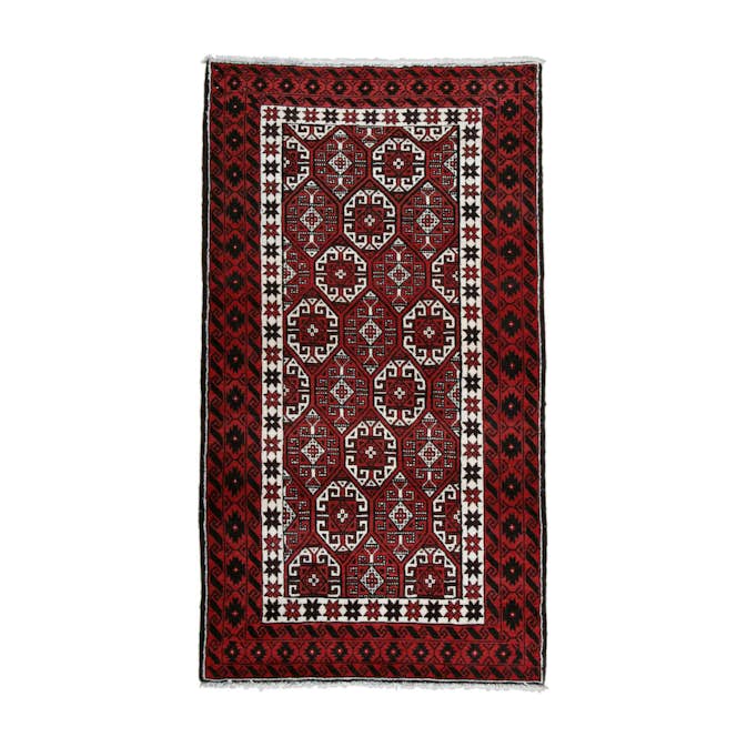 Persisk Matta Arkiio Beluch Röd 103x189