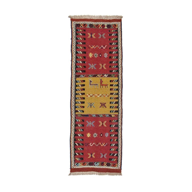 Persisk Nålmatta Arkiio Quchan Kelim Exklusiv 60x192