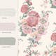 Tapet Laura Ashley Hollyhocks Coral Rosa 118479