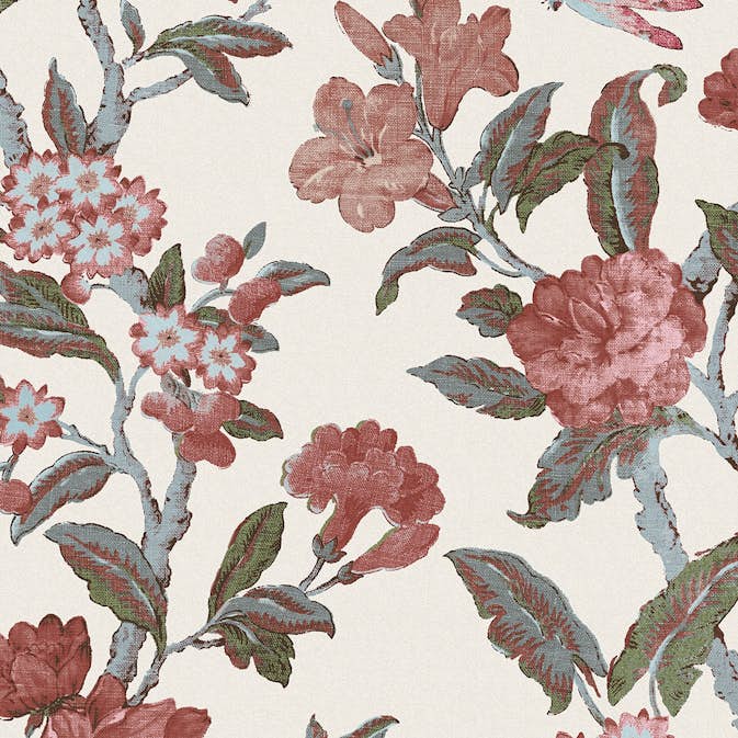 Tapet Laura Ashley Minera Crimson Röd 118488