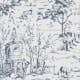 Tapet Laura Ashley Toile De Jouy Dark Seaspray Blå 118494