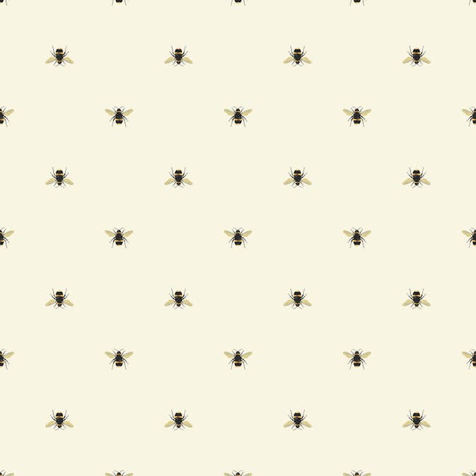 Fototapet Joules Botanical Bee Crème 10mx52 cm