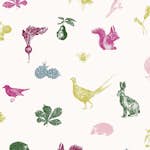 Tapet Joules Etched Woodland Crème Multi
