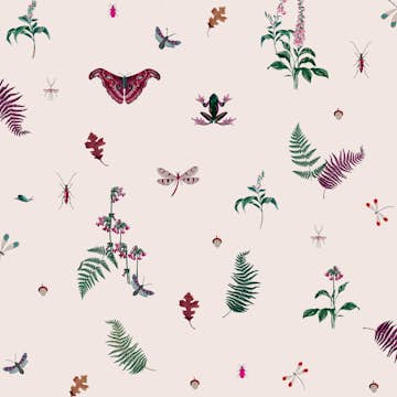 Tapet Joules Midnight Beasts Blush Crème