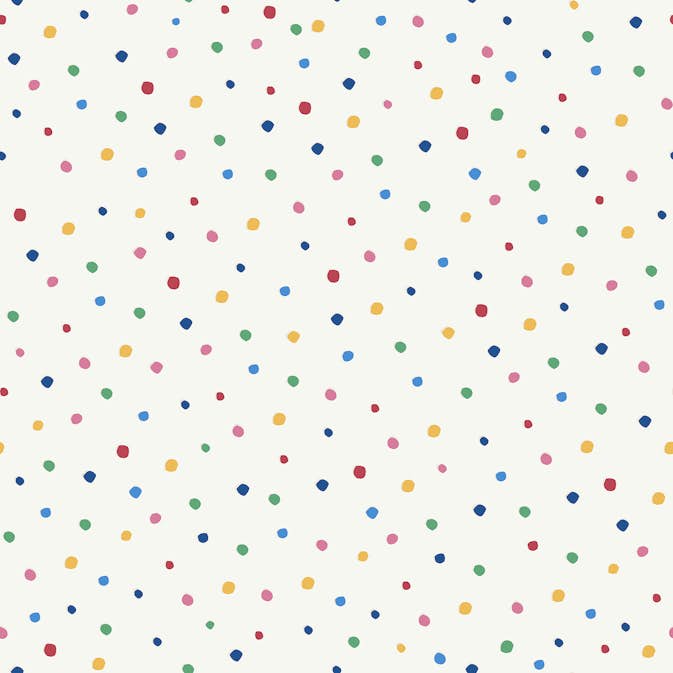 Tapet Joules Lynx Multi Spot White/ Rainbow