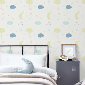 Tapet NEXT Moon & Stars Pastel
