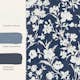 Tapet Laura Ashley Rye Midnight Seaspray Blå 119854