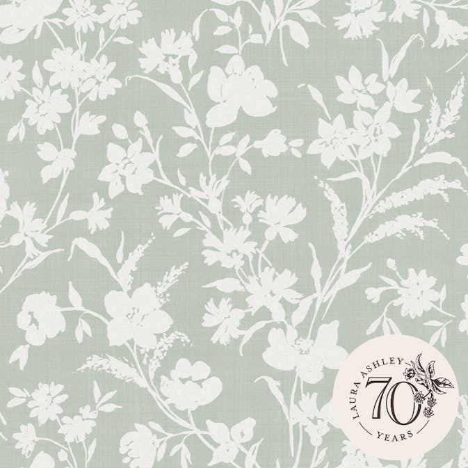 Tapet Laura Ashley Rye Sage Grön 119855