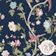 Tapet Laura Ashley Summer Palace Midnight Blå 120134