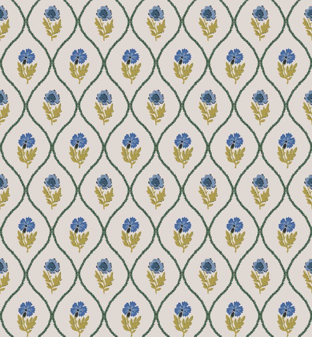 Tapet Joules Trellis Floral Guld 120876