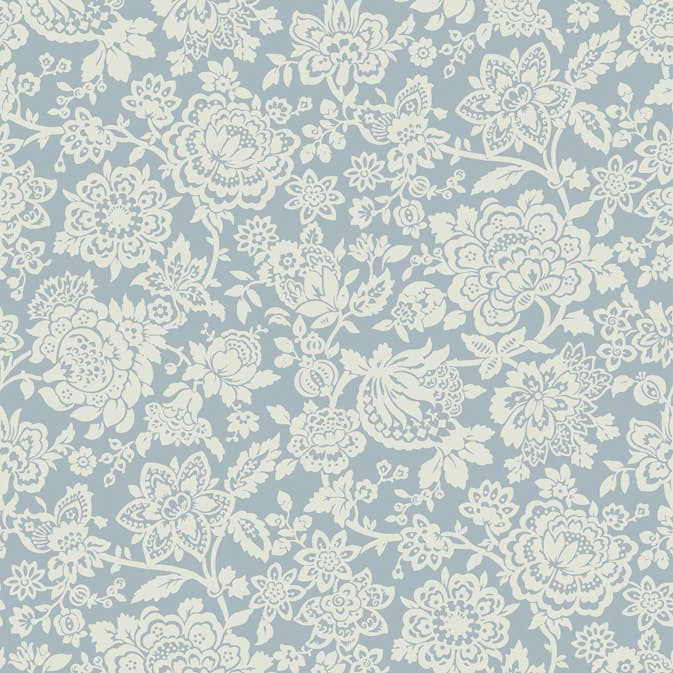 Tapet Laura Ashley Trailing Laurissa Pale Seaspray Blå 121073