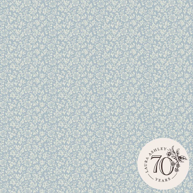 Tapet Laura Ashley Sweet Alyssum Pale Seaspray Blå 121078