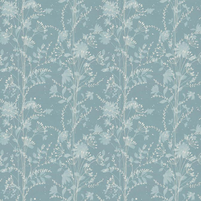 Tapet Laura Ashley Fennelton Pale Newport Blå 121079