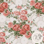 Tapet Laura Ashley Country Roses Old Rose Rosa 121081