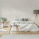 Tapet Sublime Art Deco Naturel 121146 EasyUp, Mönstrad Vit