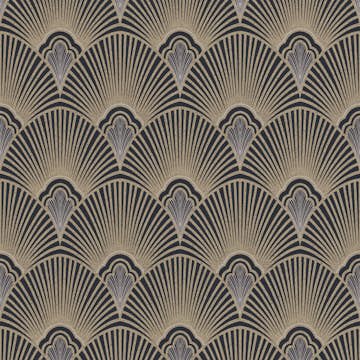 Tapet Sublime Art Deco Svart/guld 121151
