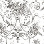Tapet Laura Ashley Tuileries Charcoal Grå 122768
