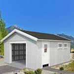 Garage Palmako Andre 24,6 m² Byggsats med Sadeltak
