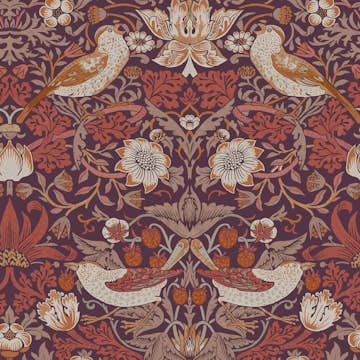 Tapet William Morris At Home Strawberry Thief 124229