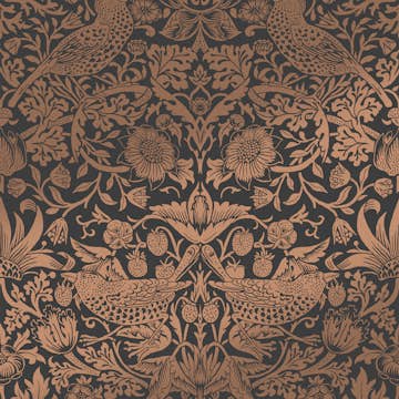Tapet William Morris At Home Strawberry Thief Fibrous 124236