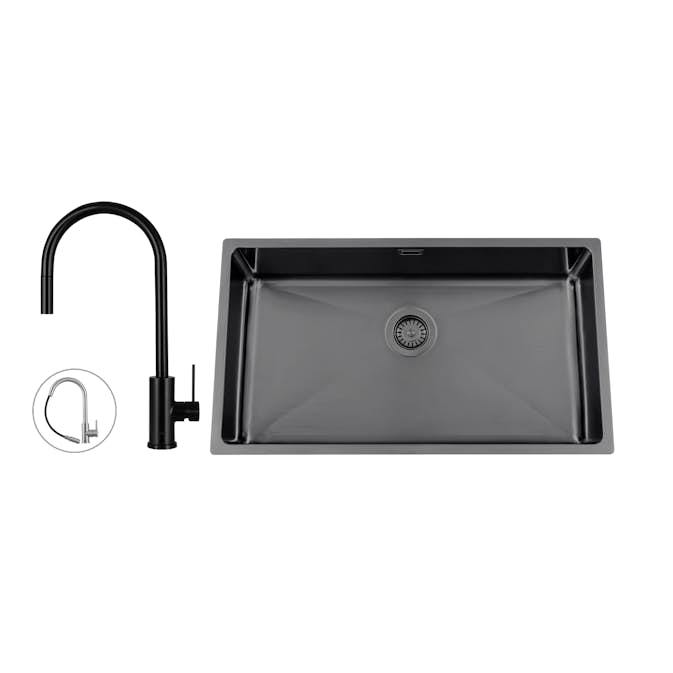 Disklåda Nordic Tech Titan 730 X med Köksblandare Steel Accent D