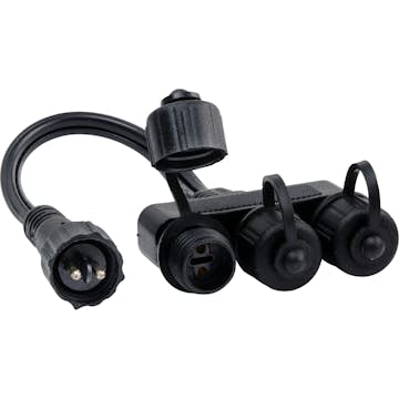 Kabelförgrening Gardenlights med 3 st Uttag Trädgårdsbelysning