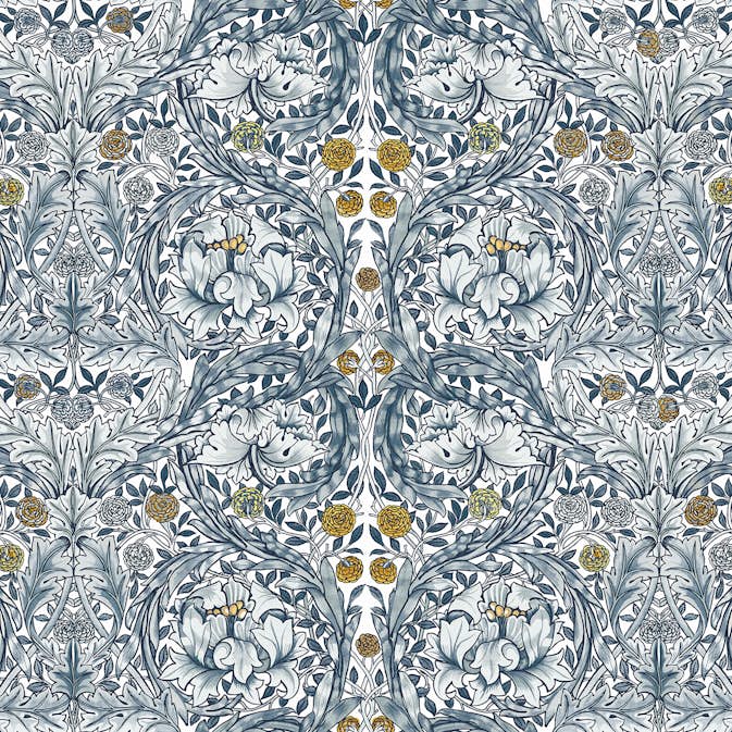 Fototapet William Morris At Home African Marigold Blue