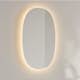 Spegel Hafa Ellipse LED 500x850