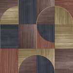 Tapet Easy Decor Wood Circles Brun