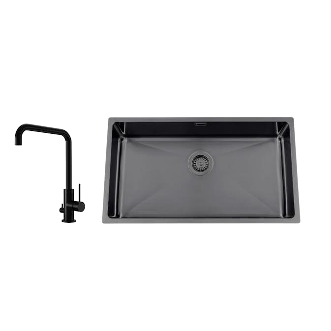 Disklåda Nordic Tech Titan 730 X med Köksblandare Steel Mood D