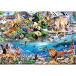 Barntapet ForWall Världens djur - EasyUp