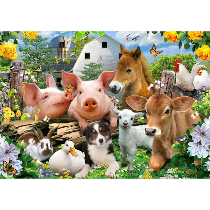 Barntapet ForWall Djuren på bondgården - EasyUp