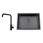 Disklåda Nordic Tech Titan 530 X med Köksblandare Steel Mood Shadow