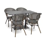 Caféset Hillerstorp Näsby med 4 st Äppelhed Trädgårdstolar