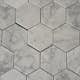Carrara Mosaik Hexagon Polerad 10x11,5 cm