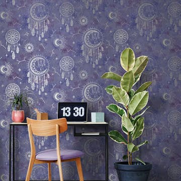 Tapet Holden Dream Catcher Dreamcatcher Purple Silver 13331
