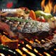 Kolgrill Landmann Grilltunna 550 Stål med Sidobord och Termometer