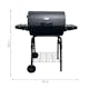 Kolgrill Landmann Grilltunna 550 Stål med Sidobord och Termometer