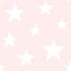 Tapet ESTAhome Stora och Små Stjärnor Ljusrosa/Vit