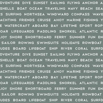 Tapet ESTAhome Maritima Strandtexter Grå/Grön