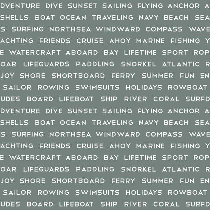 Tapet ESTAhome Maritima Strandtexter Grå/Grön