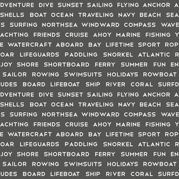 Tapet ESTAhome Maritima Strandtexter Mörkgrå